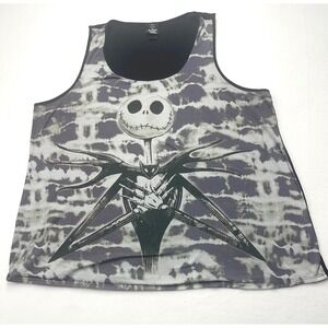 Tim Burton's The Nightmare Before Christmas Jack Skellington Tank Top Women's Lg